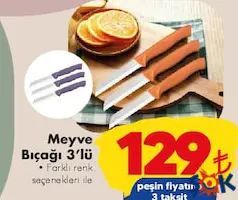 MEYVE BIÇAĞI 3'LÜ fiyat ve kampanya bilgisi